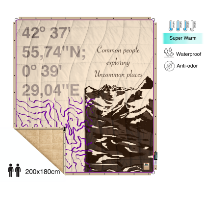 Double Sherpa Quilt XL Les Pyrenees