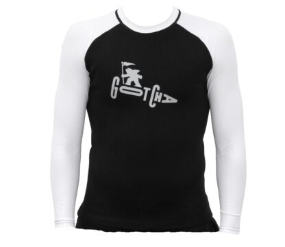 Gotcha Pro Rash 2mm UPF50+ Nylon Lycra Long Sleeve T-Shirt, Black/White