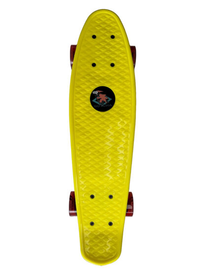 Gotcha 22-Inch The Icon Plastic Cruiser Skateboard, Yellow