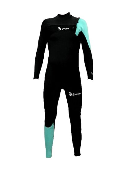 Gotcha Phantom Pro 3.2 Men's Super Stretch Long Sleeve Wetsuit with Front Zip, Black/Blue