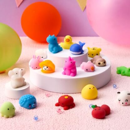 JOYIN Mochi Squishy Toys Set, Random 25 Pack Mini Mochi, Party Favors for Kids, Kawaii Squishy, Stress Relief Toys, Basket Stuffers, Goodie Bags Fillers, Birthday Gifts, Classroom Prizes - Image 7