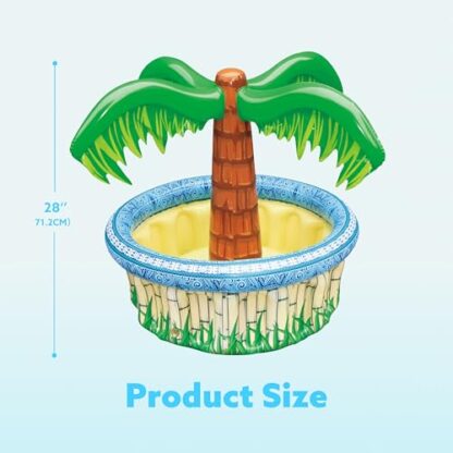 JOYIN 28?Inflatable Palm Tree Cooler, Luau Hawaiian Tropical Beach Themed Party Decorations, Blow Up Palm Trees Cooler Outdoor Party Supplies, Kids Adults Birthday Party Dظor - Image 4