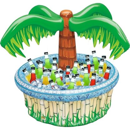 JOYIN 28?Inflatable Palm Tree Cooler, Luau Hawaiian Tropical Beach Themed Party Decorations, Blow Up Palm Trees Cooler Outdoor Party Supplies, Kids Adults Birthday Party Dظor