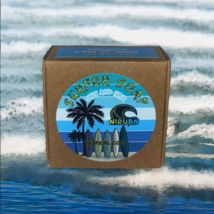 Nirvan Surfer Soap – All-in-One Skin & Hair Bar | Tropical Coconut & Lime Scent | Eco-Friendly, Plastic-Free, Moisturizing & Nourishing | Ideal for Surfers, Travelers & Outdoor Lovers - Image 6